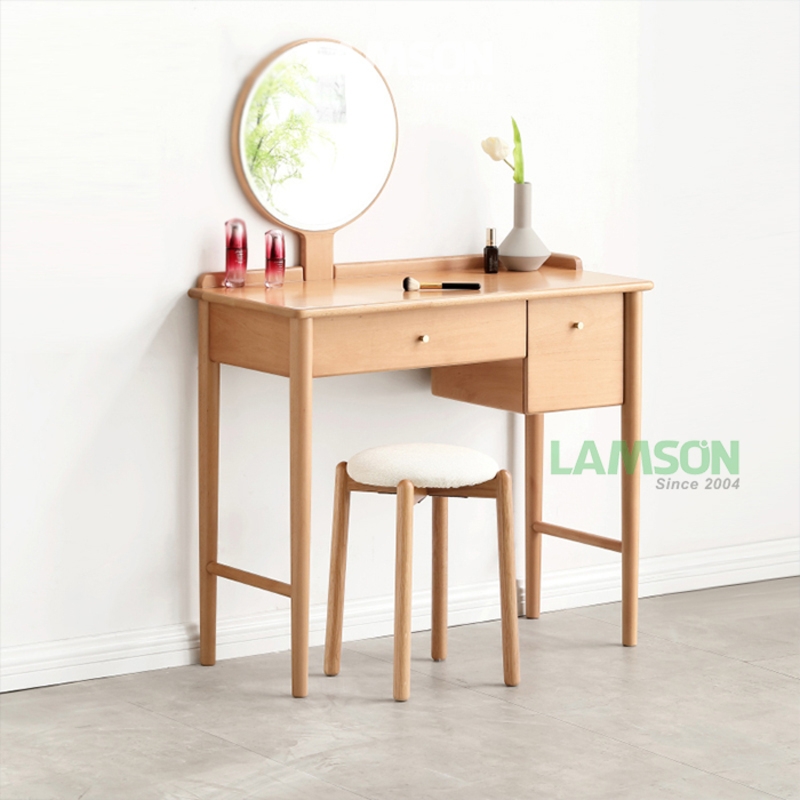 Bàn trang điểm Anna tối giản chân cao