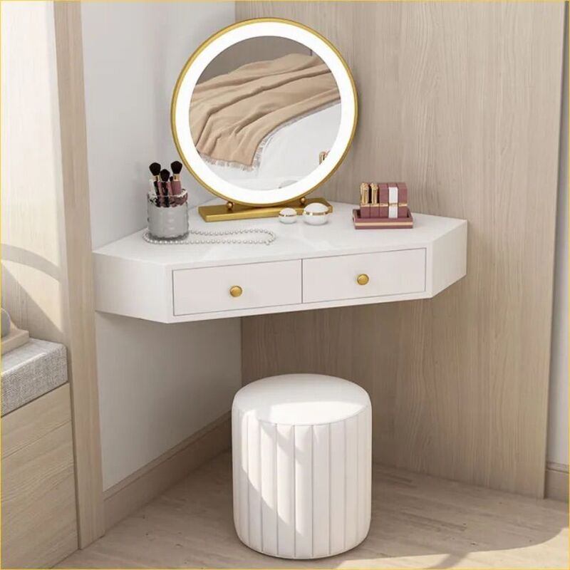 Bàn trang điểm treo tường thiết kế nhỏ gọn, thanh lịch