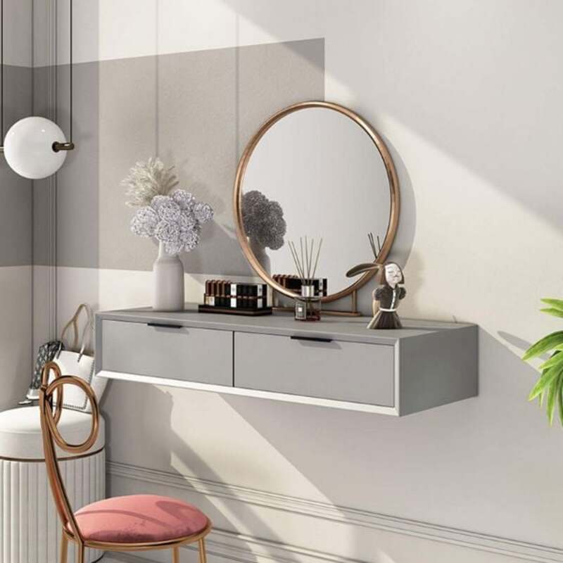 Đặc điểm nổi bật của bàn trang điểm treo tường là gì?