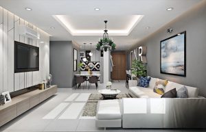 nội thất chung cư hiện đại - phòng khách