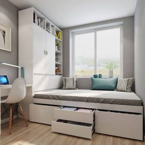 mẫu giường liền tủ quần áo