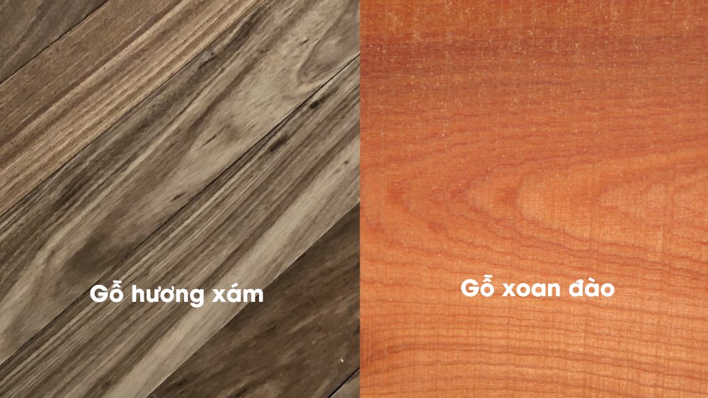 So sánh gỗ hương xám và gỗ xoan đào