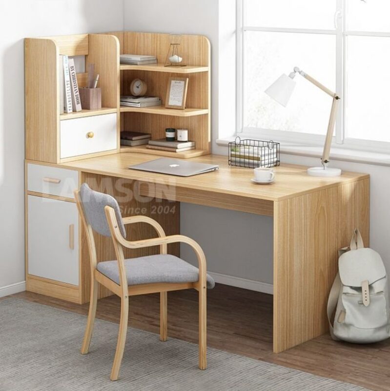 Bàn học gỗ MDF đa dạng mẫu mã, không kén không gian hay điều kiện sử dụng