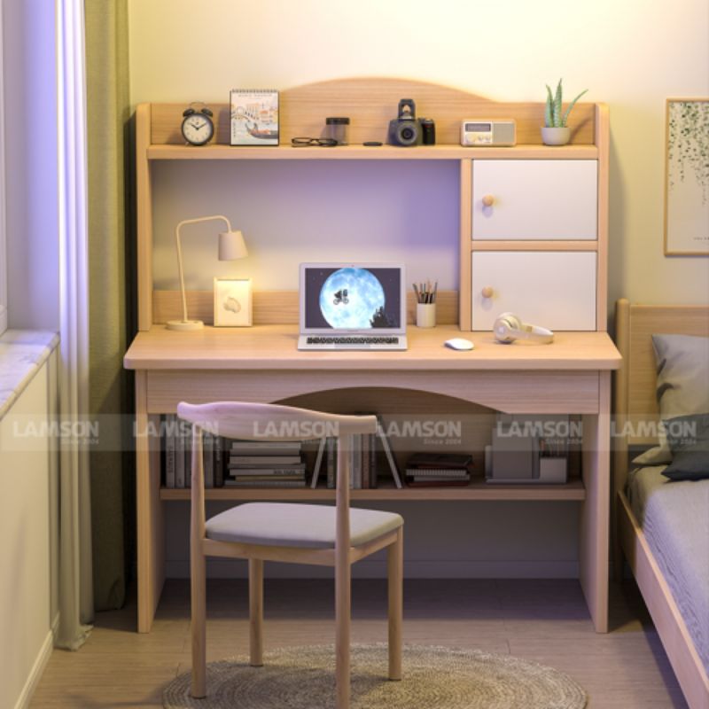 Thiết kế nhỏ gọn của bàn giúp tiết kiệm diện tích