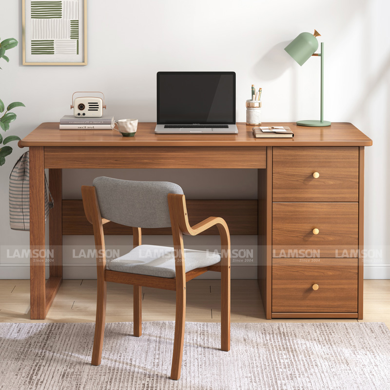 Góc làm việc sử dụng nội thất gỗ