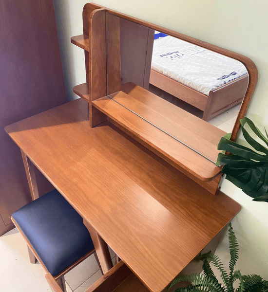 bàn trang điểm phong cách Japandi