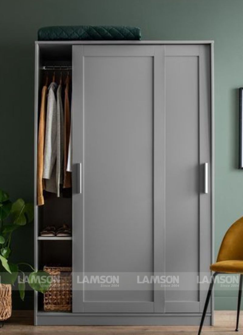 Tủ quần áo cửa lùa tiết kiệm diện tích